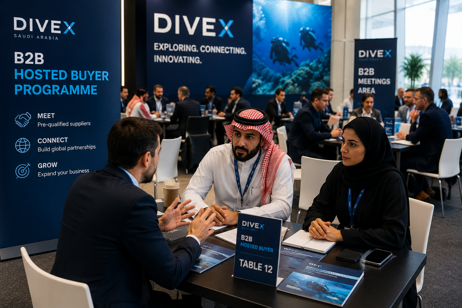 B2B meeting at DiveX Saudi Arabia